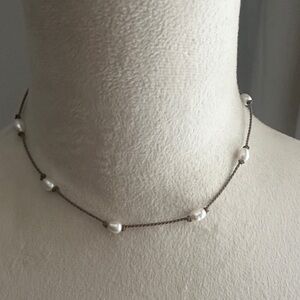 Real Pearl Beach Necklace on Cord